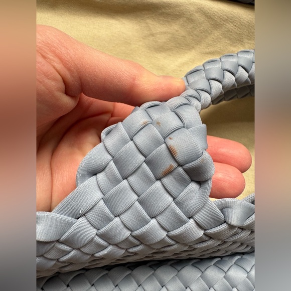 Naghedi Light Blue Woven Tote Bag - Picture 15 of 16